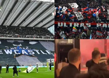Newcastle, PSG Fans Clash Ahead of Champions League Match (Video)